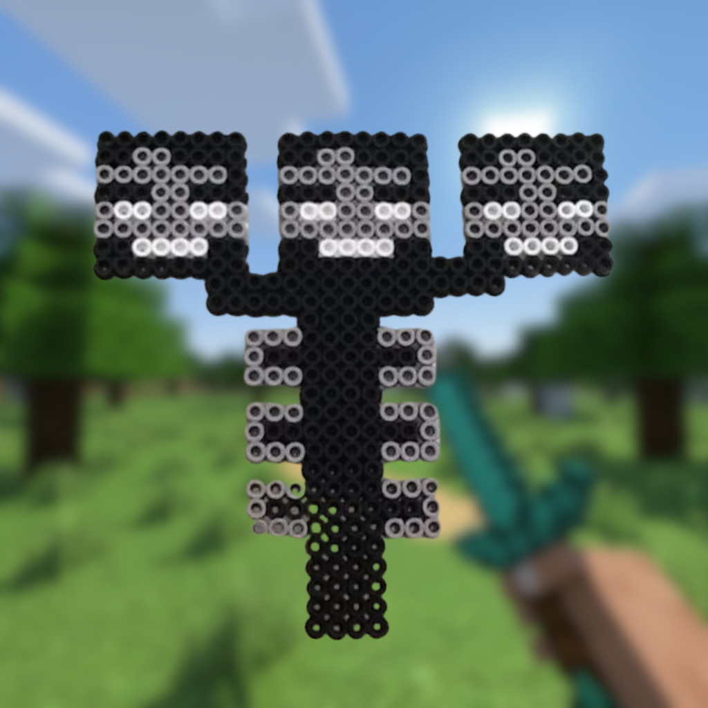 Wither Boss Minecraft pärlplatta mönster