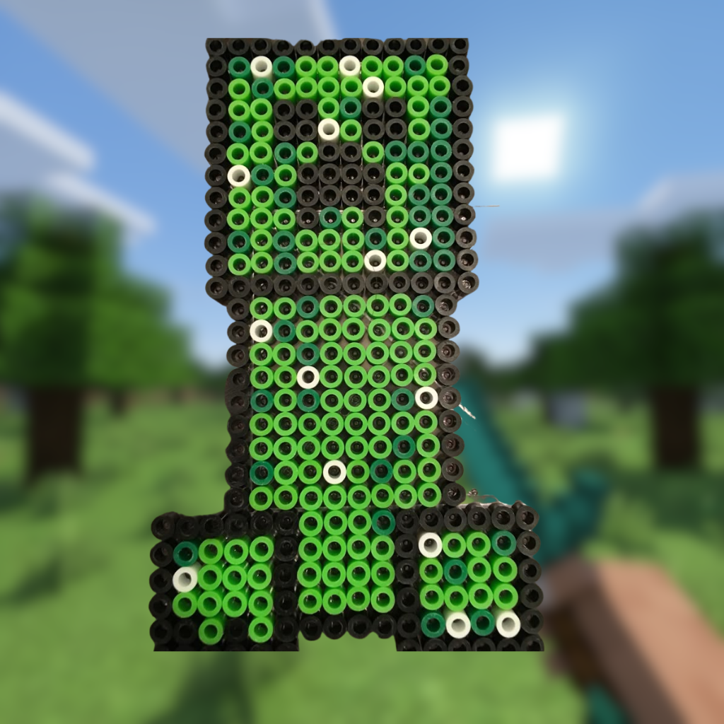Creeper Minecraft pärlplatta mönster