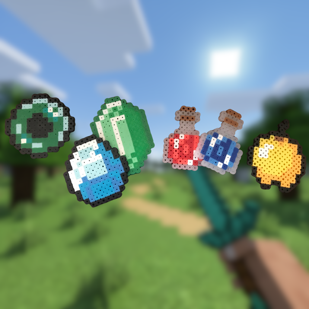 Minecraft items ender pearl diamond pärlplatta